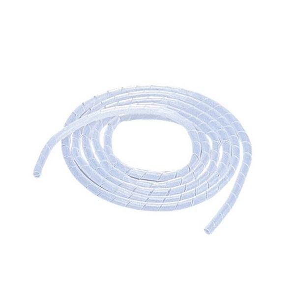 (まとめ) エレコム ケーブルスパイラルチューブ内径6mm 長さ2m クリア BST-6CR 1本 〔×30セット〕 代引不可