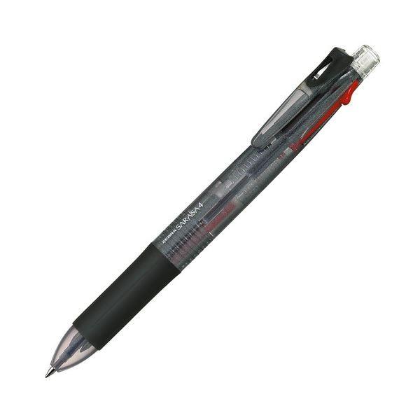 (まとめ) ゼブラ 4色ゲルインクボールペンサラサ4 0.5mm （軸色 黒） J4J1-BK 1本 〔×30セット〕 代引不可