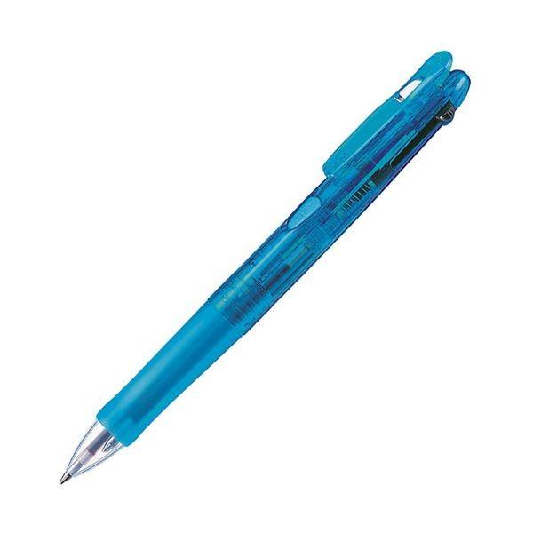 (まとめ) ゼブラ 多色油性ボールペン クリップ-オンG 3C 0.7mm (軸色 ライトブルー) B3A3-LB 1本 〔×30セット〕 代引不可