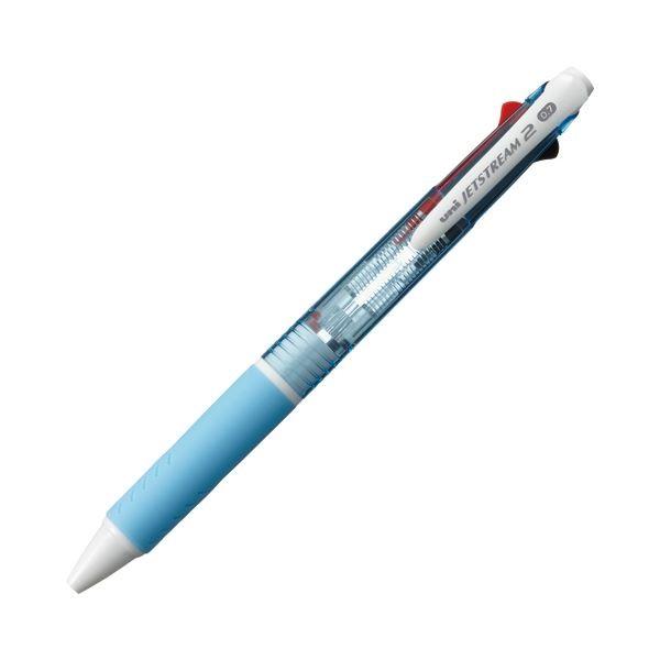 (まとめ) 三菱鉛筆 ジェットストリーム 2色ボールペン 0.7mm (軸色 水色) SXE230007.8 1本 〔×30セット〕 代引不可