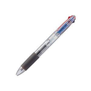 (まとめ) TANOSEE ノック式油性3色ボールペン（なめらかインク） 0.7mm 1本 〔×30セット〕 代引不可