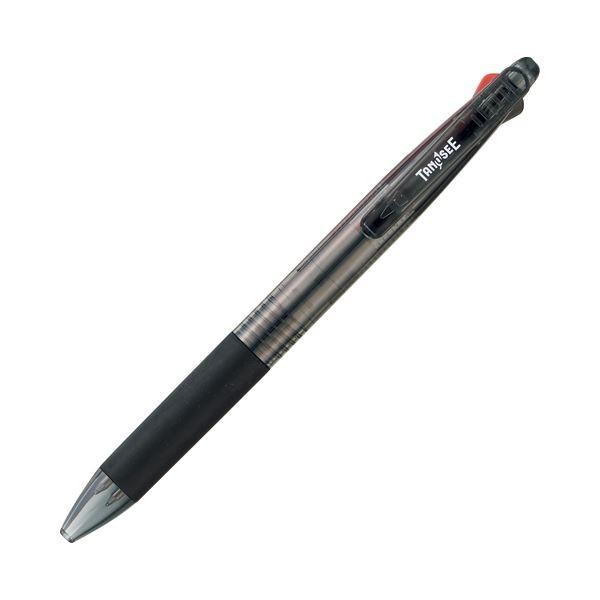 まとめ) TANOSEE 油性2色ボールペン 0.7mm （軸色 ブラック） 1本