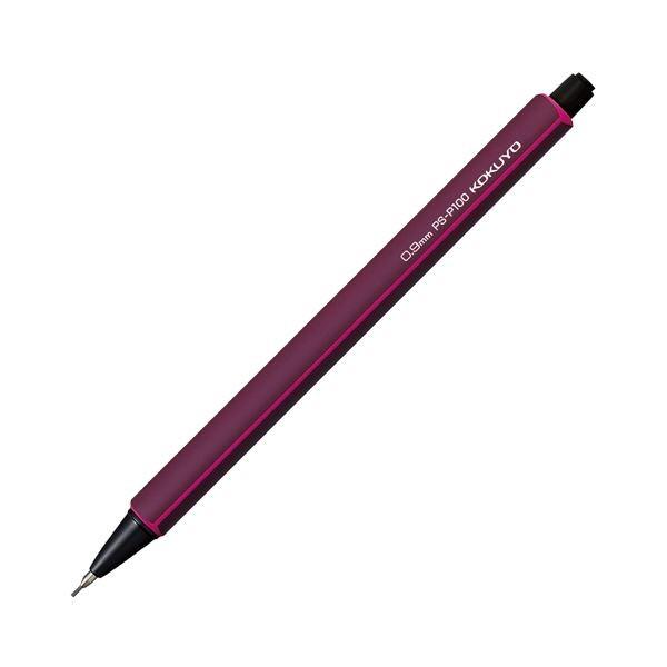 (まとめ) コクヨ 鉛筆シャープ 0.9mm （軸色ワインレッド） PS-P100DR-1P 1本 〔×50セット〕 代引不可