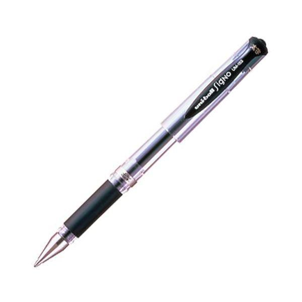(まとめ) 三菱鉛筆 ゲルインクボールペン ユニボール シグノ 太字 1.0mm 黒 UM153.24 1本 〔×100セット〕 代引不可