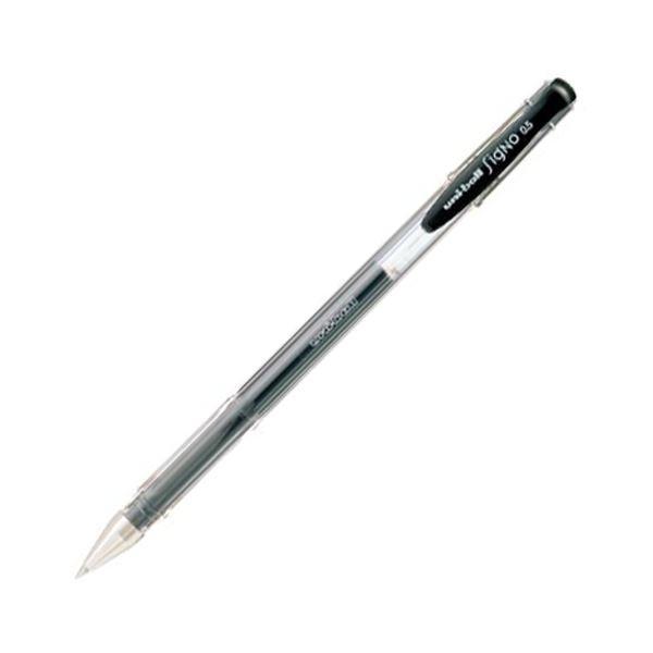 (まとめ) 三菱鉛筆 ゲルインクボールペンユニボール シグノ スタンダード 0.5mm 黒 UM100.24 1本 〔×100セット〕 代引不可