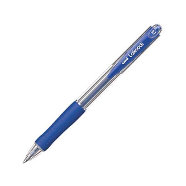 (まとめ) 三菱鉛筆 油性ボールペン VERY楽ノック 細字 0.7mm 青 SN10007.33 1本 〔×100セット〕 代引不可