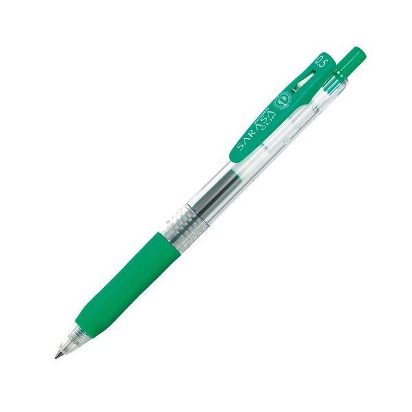 (まとめ) ゼブラ ゲルインクボールペン サラサクリップ 0.5mm 緑 JJ15-G 1本 〔×100セット〕 代引不可