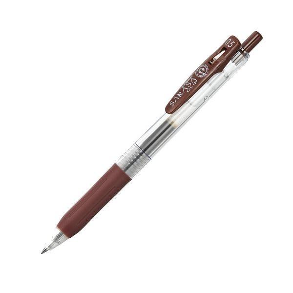 (まとめ) ゼブラ ゲルインクボールペン サラサクリップ 0.5mm 茶 JJ15-E 1本 〔×100セット〕 代引不可