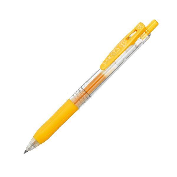 (まとめ) ゼブラ ゲルインクボールペン サラサクリップ 0.5mm 黄 JJ15-Y 1本 〔×100セット〕 代引不可