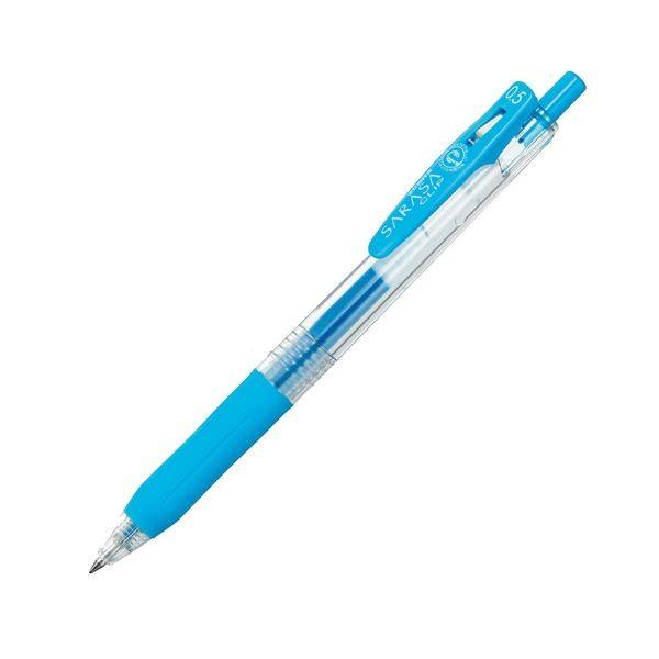 (まとめ) ゼブラ ゲルインクボールペン サラサクリップ 0.5mm ライトブルー JJ15-LB 1本 〔×100セット〕 代引不可
