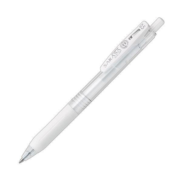 (まとめ) ゼブラ ゲルインクボールペン サラサクリップ 0.5mm ミルクホワイト JJ15-MKW 1本 〔×100セット〕 代引不可
