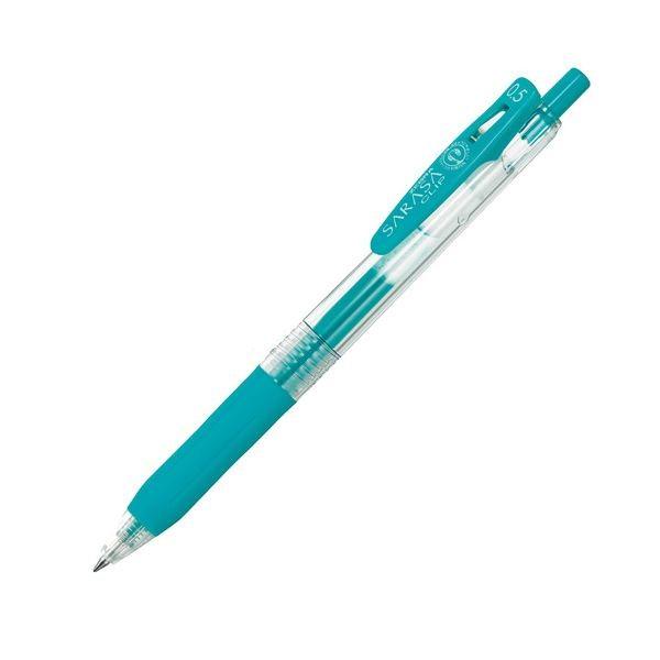 (まとめ) ゼブラ ゲルインクボールペン サラサクリップ 0.5mm ブルーグリーン JJ15-BG 1本 〔×100セット〕 代引不可