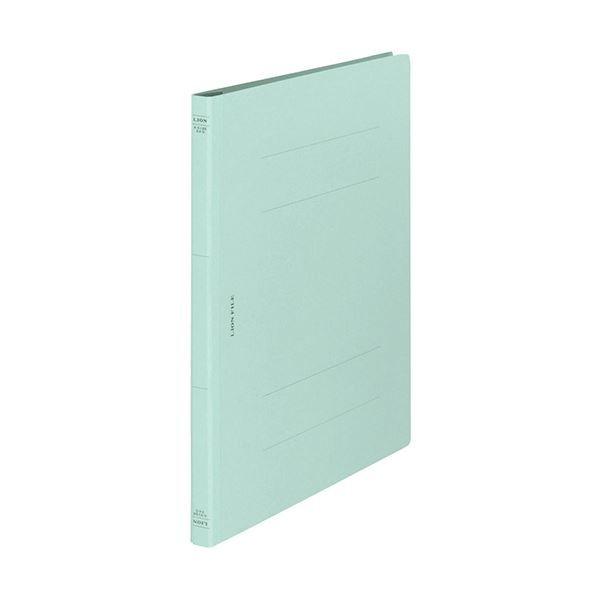 (まとめ) ライオン事務器 フラットファイル(環境)樹脂押え具 A4タテ 150枚収容 背幅18mm 水 A-518KA4S 1冊 〔×100セット〕 代引不可