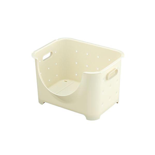 まとめ 野菜ストッカー キッチン収納かご スタッキング可 まとめ ホワイト プラスチック製 ワイド ワイド ホワイト 24個セット リコメン堂 通販