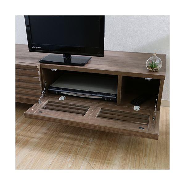 テレビ台【幅120cm   ミディアブラウン AV機器収納対応 コード穴 テレビ台/ローボード 〔幅120cm ミディアムブラウン〕 AV機器収納対応