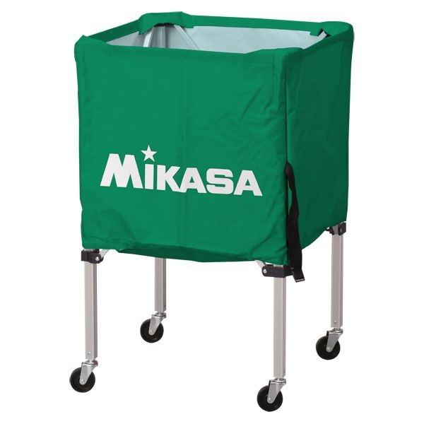 MIKASA（ミカサ）器具 ボールカゴ 箱型・小（フレーム・幕体・キャリーケース3点セット） グリーン 〔BCSPSS〕 代引不可｜recommendo