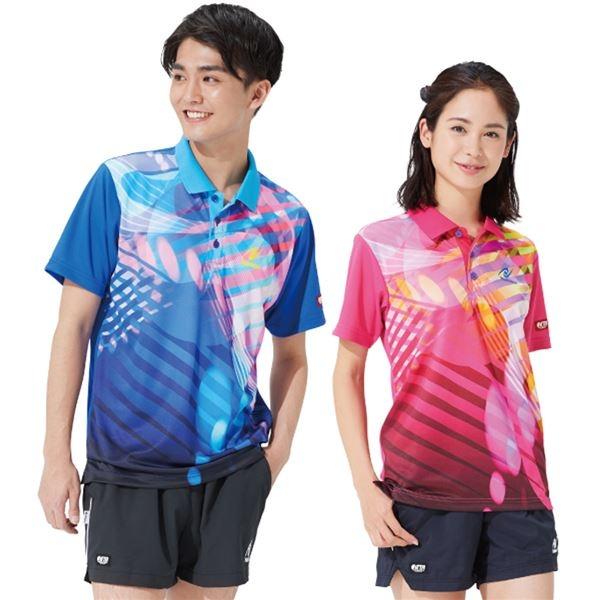 Nittaku（ニッタク） 卓球アパレル TOROPIC SHIRT（トロピックシャツ） 男女兼用 ピンク 3S 代引不可｜recommendo｜02