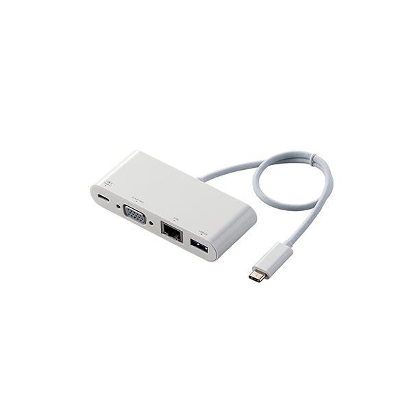 エレコム Type Cドッキングステーション Pd対応 ホワイト 充電用type C1ポート Pd対応 Usb 3 1 1ポート D Sub1ポート Lanポート D Sub1ポート 30cmケーブル ホワイト Dst C10wh リコメン堂 通販