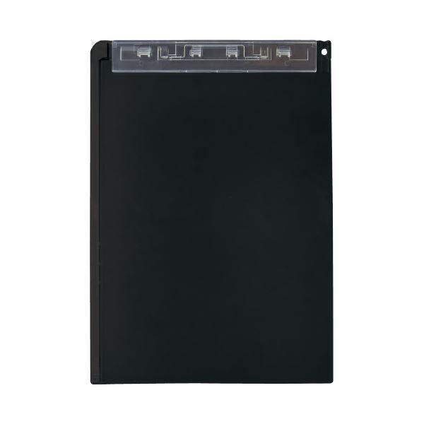 （まとめ）LIHITLAB クリップボード（スタンド付）A-5167-24 黒（×20セット） 代引不可
