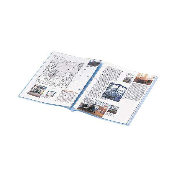 （まとめ）コクヨ ファスナーファイル（クリヤーカラー）A4タテ 2穴 90枚収容 ピンク フ-P170P 1セット（20冊）〔×2セット〕 代引不可の画像