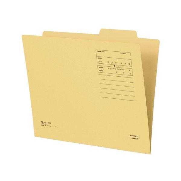 （まとめ）コクヨ 個別フォルダー（間伐材使用）A4 黄 A4-KIF-Y 1セット（10冊）〔×5セット〕 代引不可