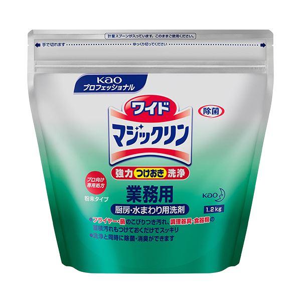 （まとめ）花王 ワイドマジックリン 業務用1.2kg 1個〔×5セット〕 代引不可