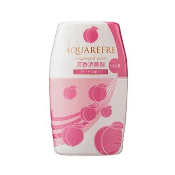 （まとめ）ライオンケミカル アクアリフレ芳香消臭剤 トイレ用 ピーチの香り 400ml 1個〔×50セット〕 代引不可