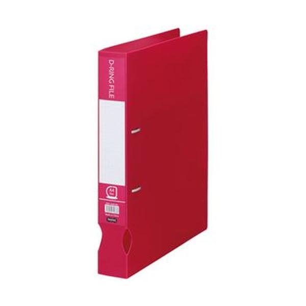 （まとめ）TANOSEE Dリングファイル（再生PP表紙）A4タテ 2穴 300枚収容 背幅43mm バーガンディ 1冊〔×50セット〕 代引不可