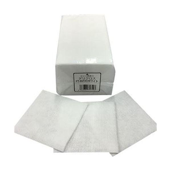 （まとめ）東京メディカル デリクロス 20×20cm ホワイト FT-6200 1パック（100枚）〔×20セット〕 代引不可