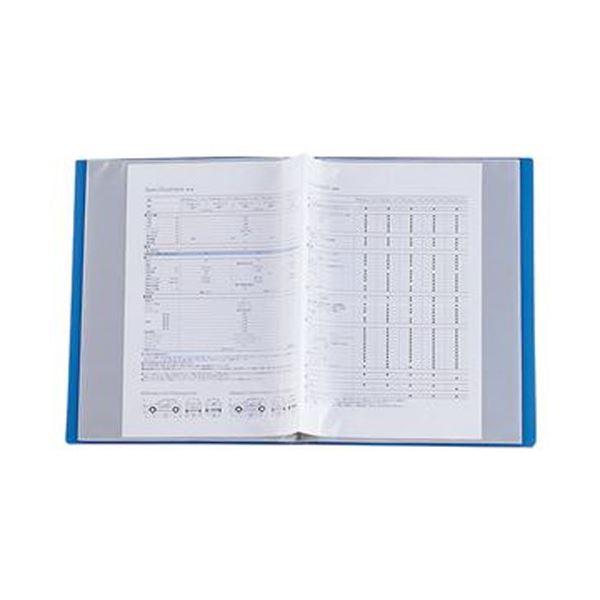 （まとめ）リヒトラブ リクエストクリヤーブック（サイドベンツ）A4タテ（見開きA3）40ポケット（20シート）背幅16mm 白 G3401-01冊〔×20セット〕 代引不可_1