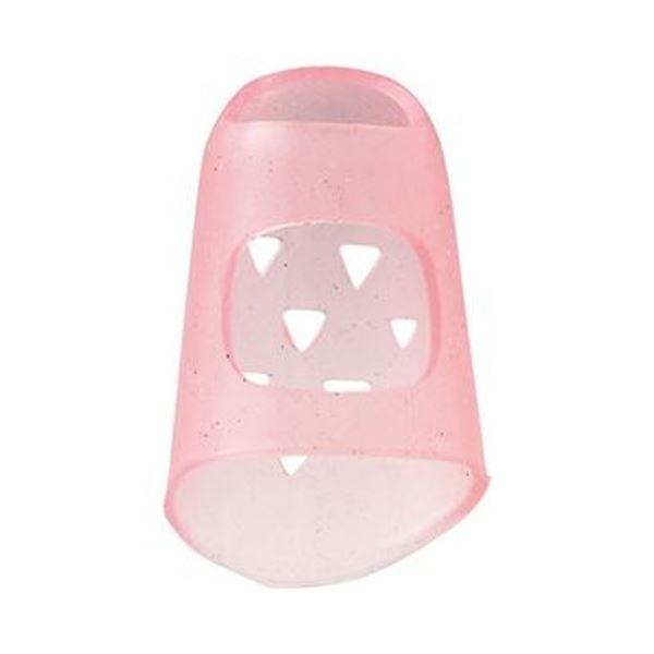（まとめ）TANOSEE シリコンキャップ指サックL ブルー 1セット（40個：4個×10パック）〔×10セット〕 代引不可の画像