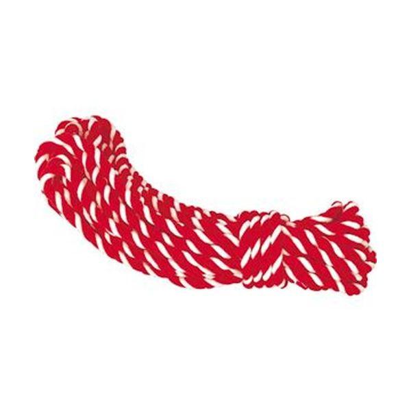 （まとめ）ササガワ 紅白ロープ アクリル製直径8mm×長さ10.5m 40-6555 1本〔×10セット〕 代引不可