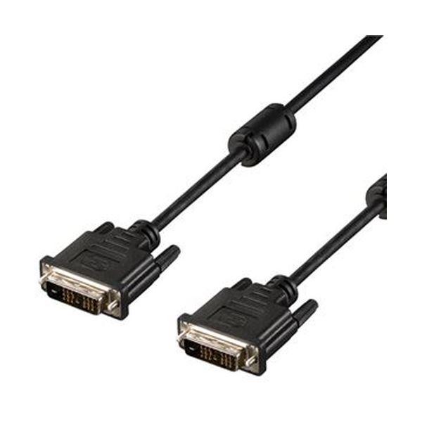（まとめ）バッファロー DVIケーブルシングルリンク DVI-D24pinオス 1.0m BDVS10BK 1本〔×10セット〕 代引不可