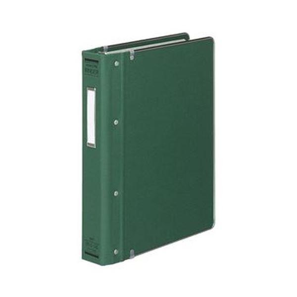 （まとめ）コクヨ バインダーMP（布貼り）B5タテ 26穴 200枚収容 背幅52mm ふち金付き 緑 ハ-120G 1冊〔×5セット〕 代引不可