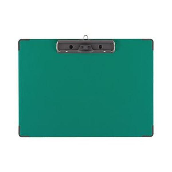 （まとめ）コクヨ 用箋挟B（クロス貼り）カラーA4ヨコ 緑 ヨハ-C23G 1セット（10枚）〔×3セット〕 代引不可