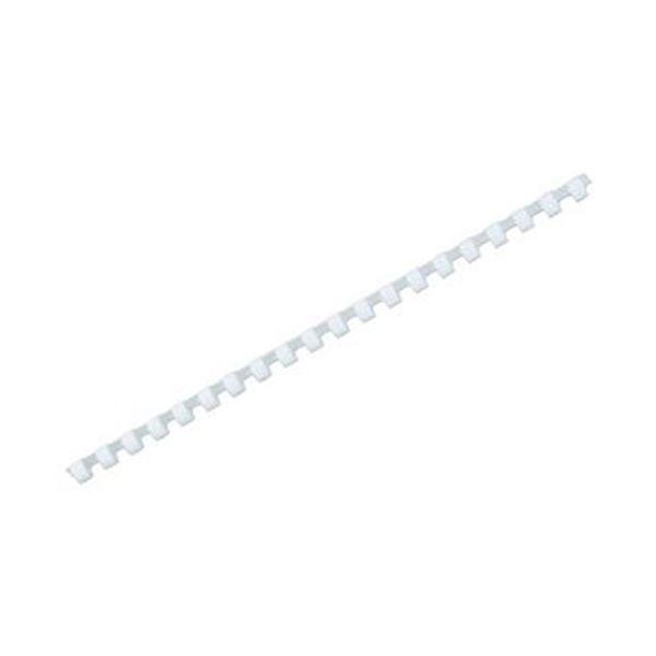 （まとめ）アコ・ブランズプラスチックリング・ワイドバック A4長辺20穴用 直径8mm 白 PR0820A4Z-WH 1箱（100本）〔×3セット〕 代引不可