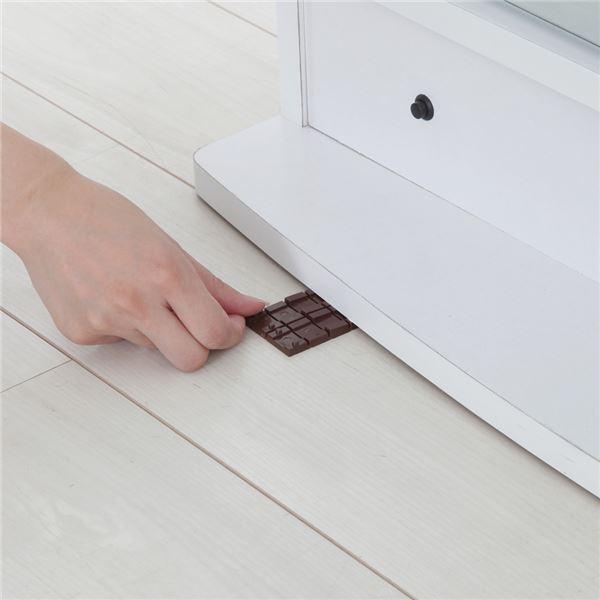 コレクションラック ワイド 引き戸ハイタイプ 本体 奥行39cm ブラウン 〔組立品〕 代引不可の画像