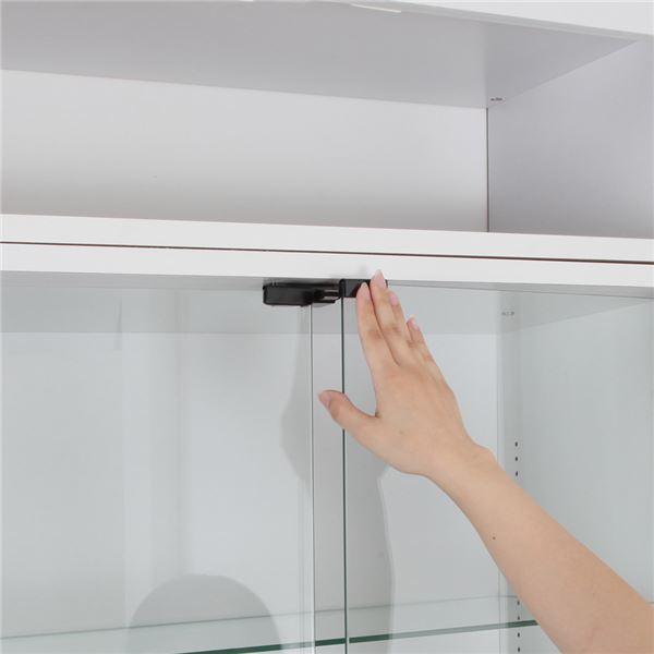 コレクションラック ワイド ハイタイプ 本体 奥行39cm ホワイト 【組立品】 本体 ＋ LED（ホワイト）セット 】コレクションラック ワイド ハイ