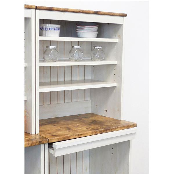 カントリー フラップキャビネット W60×D40（43.5）×H151cm 〔組立品