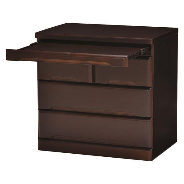 桐製 仏壇チェスト/仏具 〔幅60×奥行40×高さ58cm〕 木製 スライドテーブル 引き出し付き 〔リビング 仏間〕 代引不可