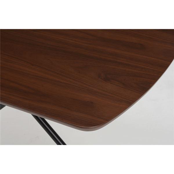 センターテーブル/昇降式テーブル 〔ダークブラウン〕 約幅100cm 高さ5