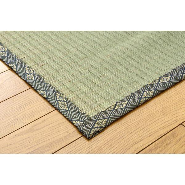 純国産/日本製 糸引織 い草上敷 『湯沢』 江戸間8畳（約352×352cm） 代引不可_2