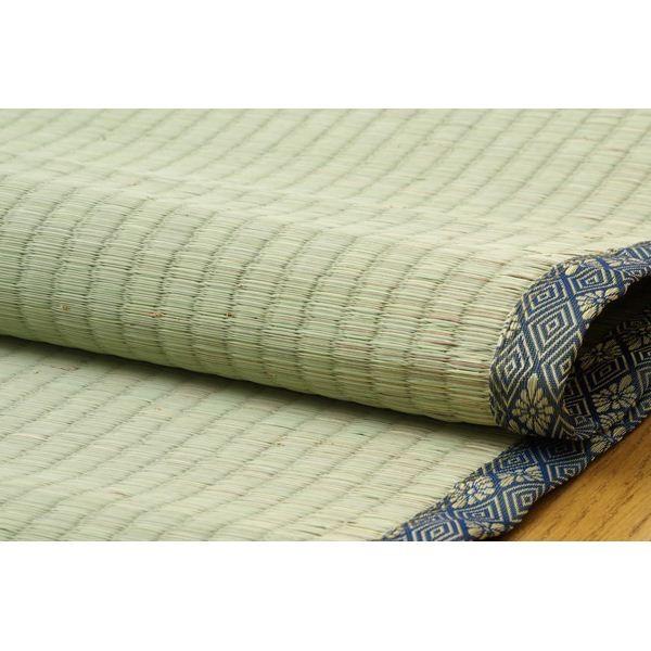 純国産/日本製 糸引織 い草上敷 『湯沢』 江戸間8畳（約352×352cm） 代引不可_3