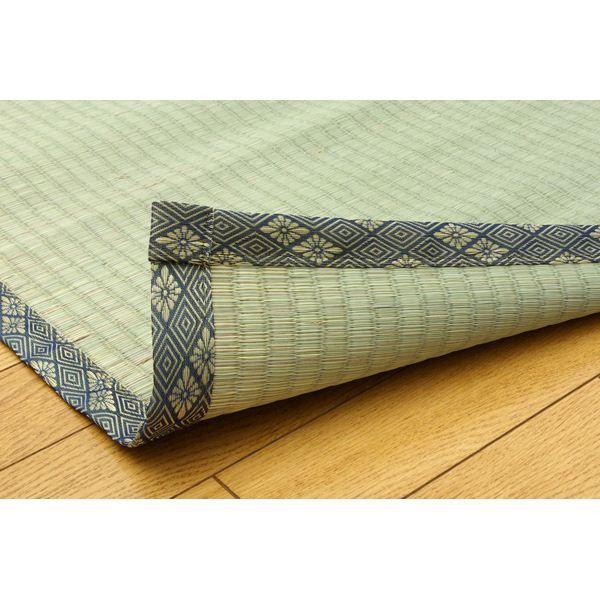 純国産/日本製 糸引織 い草上敷 『湯沢』 江戸間8畳（約352×352cm） 代引不可_4