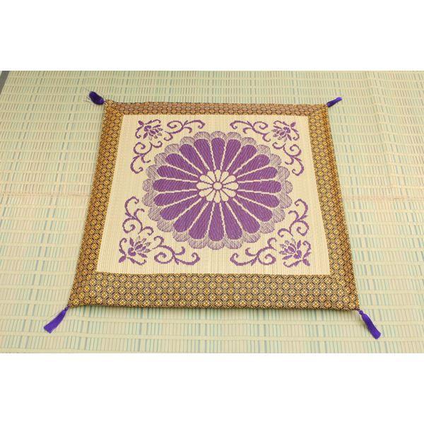 純国産/日本製 袋織 い草御前（仏前）座布団 『三千院』 約70×70cm 代引不可