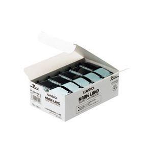 （まとめ） カシオ(CASIO) NAME LAND（ネームランド） スタンダードテープ 24mm 白（黒文字） 5本入×2パック 代引不可