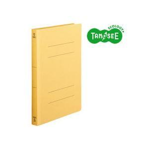 （まとめ）TANOSEE フラットファイル バインダー 2穴 〔厚とじW〕A4タテ 250枚収容 黄 10冊入×10パック 代引不可
