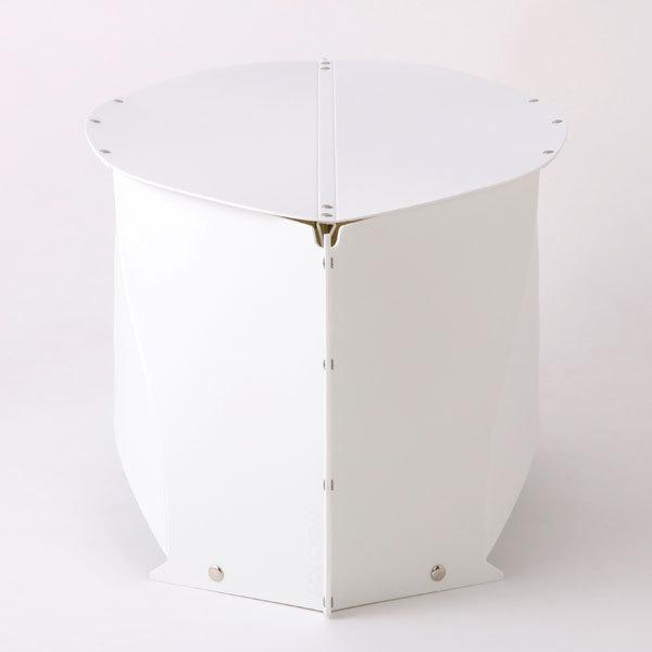 イケックス工業 PATATTO テーブル ペールホワイト×ペールホワイト