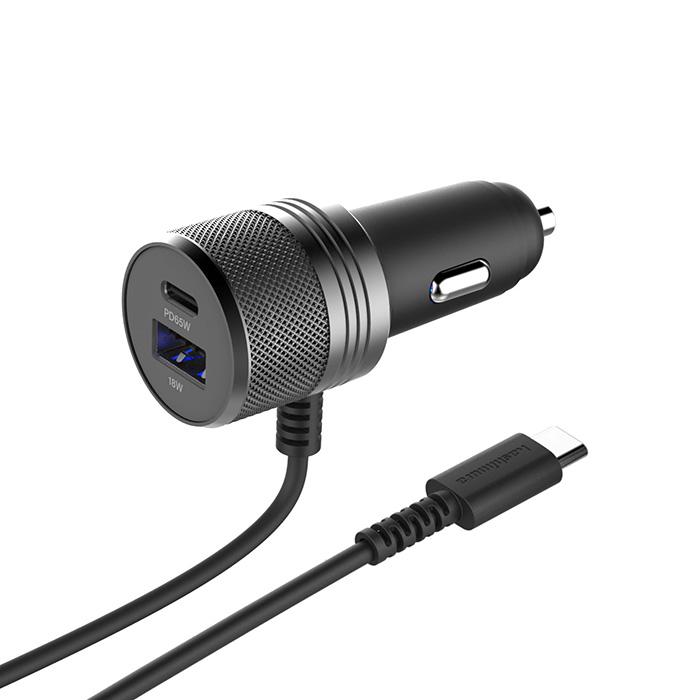 カシムラ DC充電器 TYPE-C PD65W+USB2ポート TYPE-Ax1 TYPE-Cx1 DC077