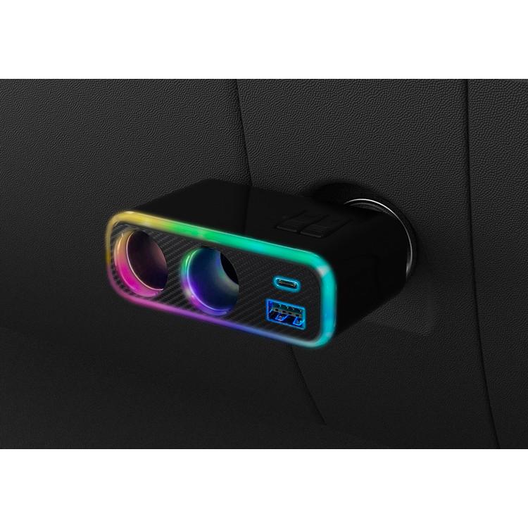カシムラ 12/24V兼用 車載用電源増設ソケット USB-Aポート/USB Type-C